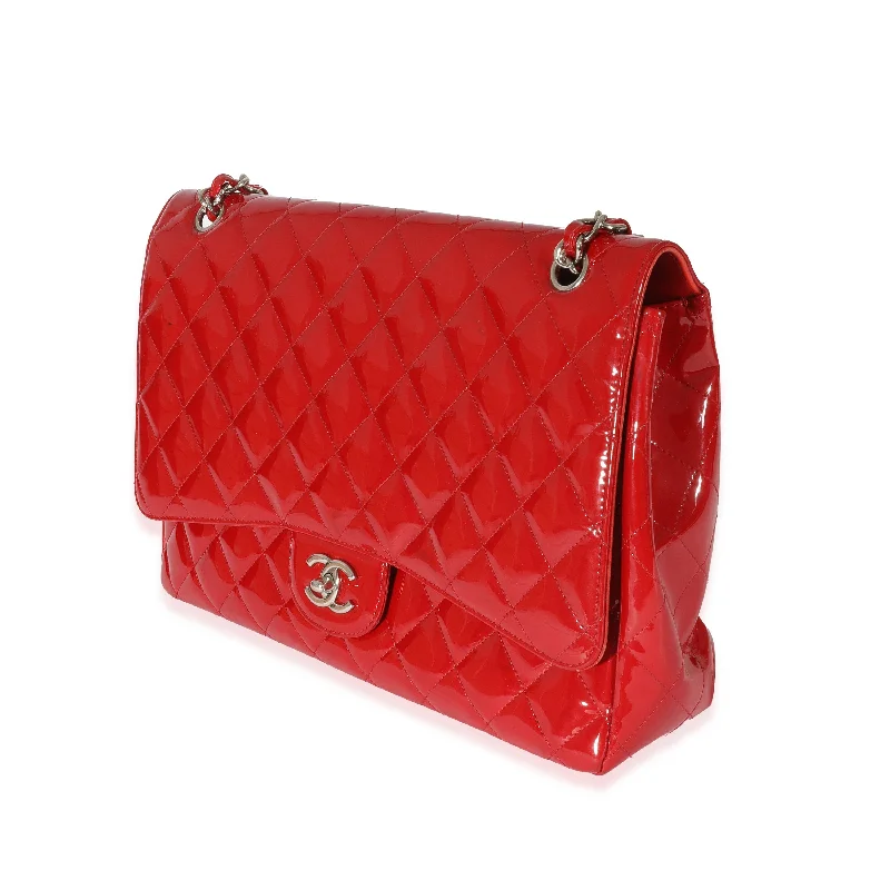 Chanel Resort Collection Bag -Chanel Red Patent Maxi Single Flap Bag