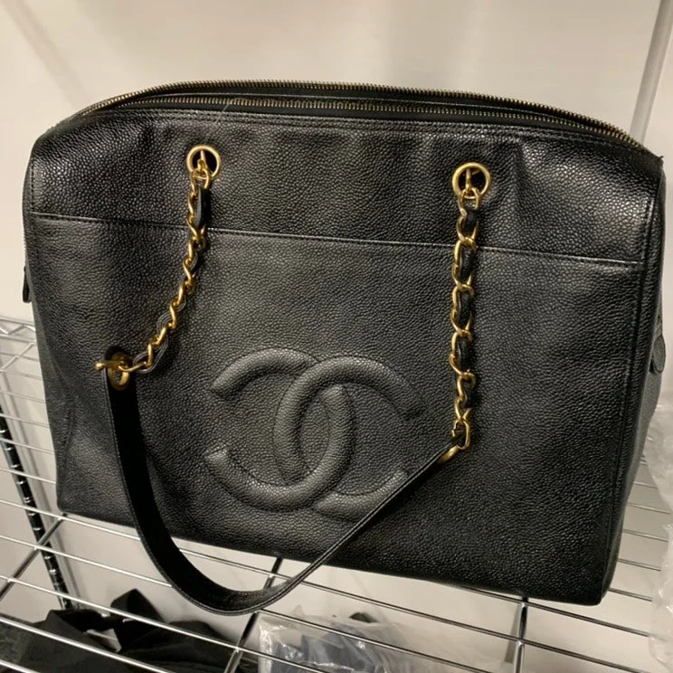 Chanel Modern Classic Bag -Chanel Chain Tote Bag With Sticker 31745