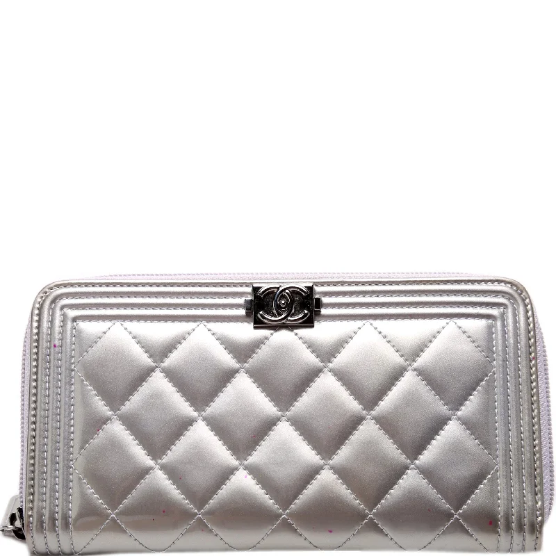 Chanel Travel Bag -Chanel Boy Zip Around Wallet