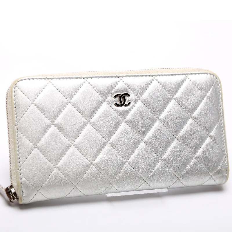 Chanel Holiday Edition Bag -Chanel CC Quilted Zip Around Wallet