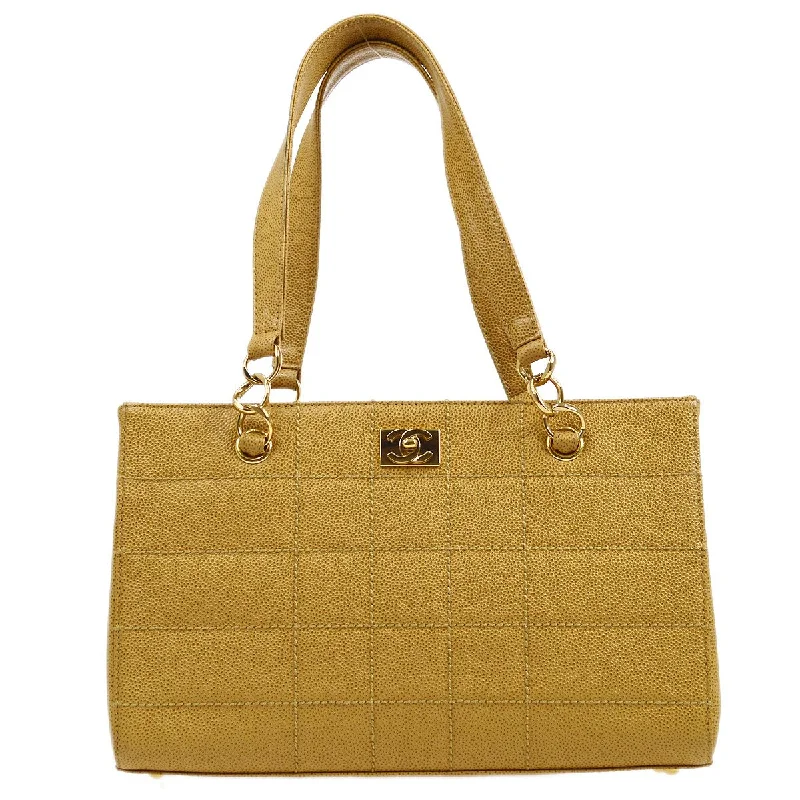 Chanel Spring Collection Bag -CHANEL 2001-2003 Beige Caviar Wild Stitch Tote 51051