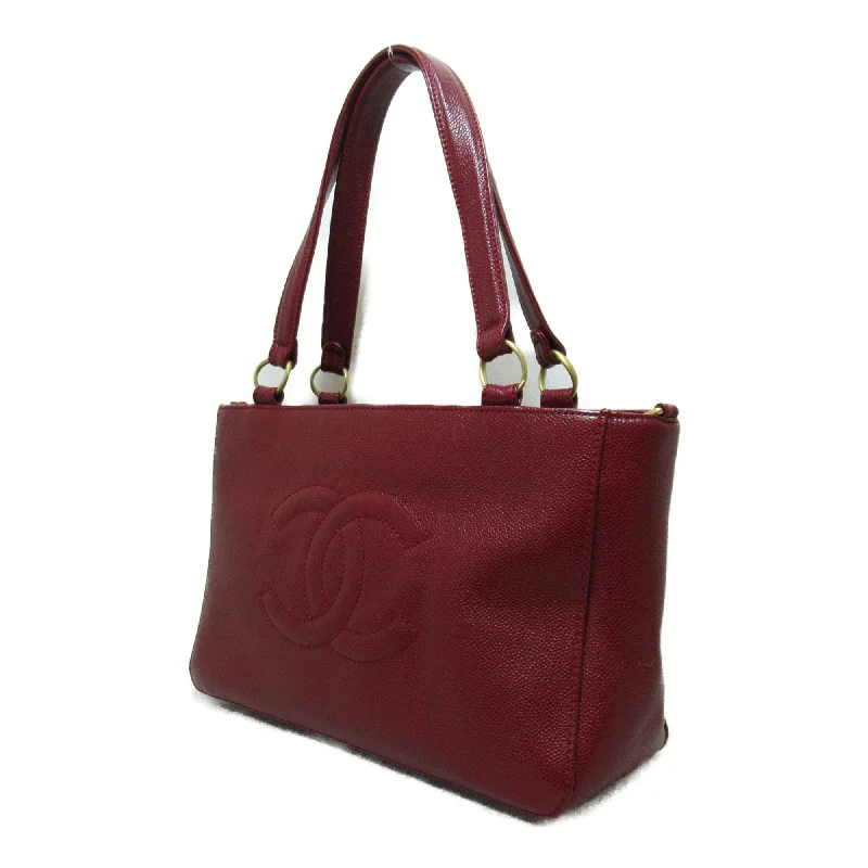 Chanel High-End Handbag -CHANEL 2way tote bag Red Caviar Skin [Grained Calf]