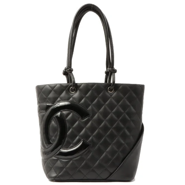 Chanel Ultra-Feminine Bag -Chanel Around 2005 Made Cambon Tote Bag Black