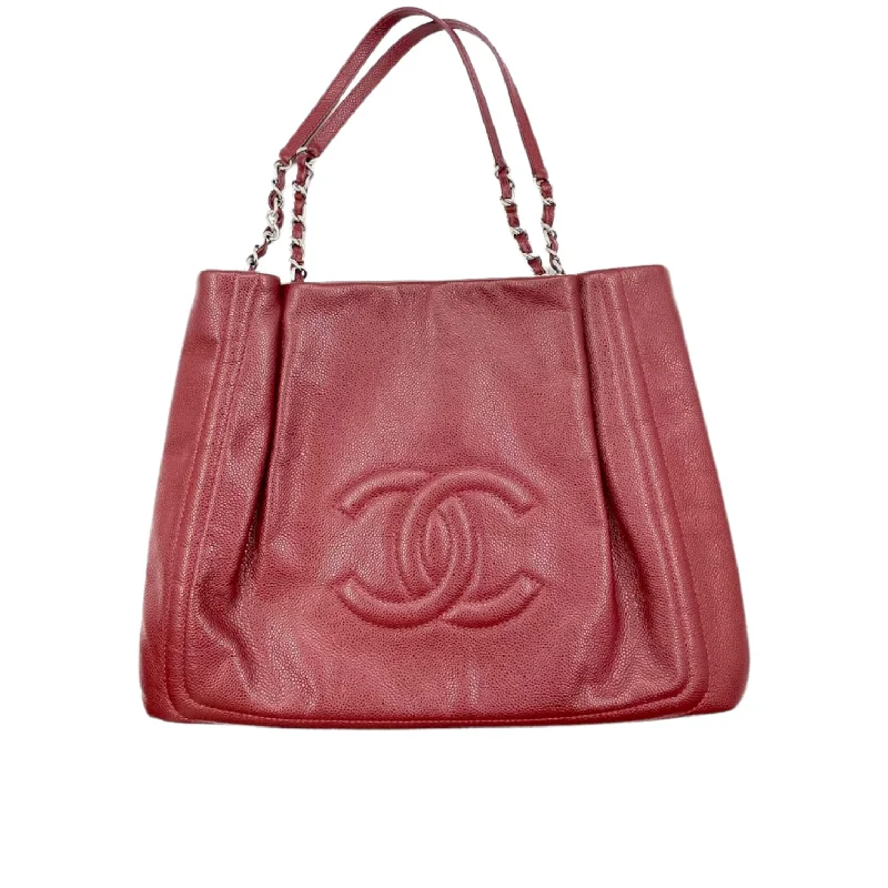 Chanel Designer Shoulder Bag -Business Affinity Tote Red SHW