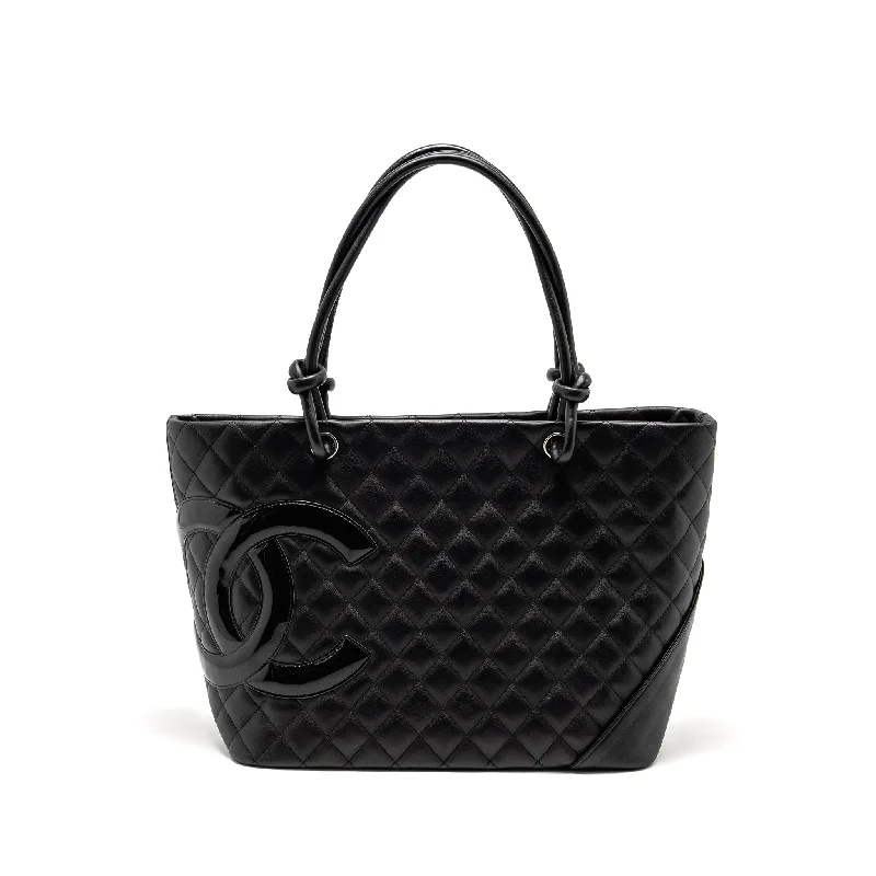 Chanel Cruise Collection Bag -Chanel Cambon Ligne Tote Bag calfskin Black SHW