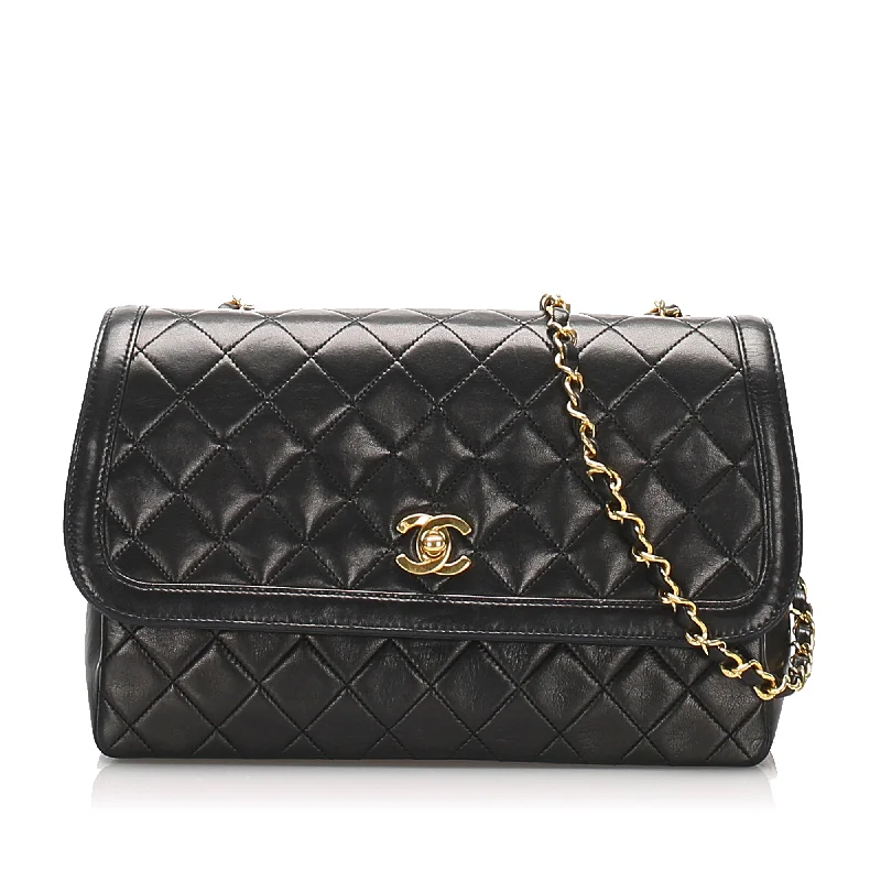 Chanel Winter Bag -CC Lambskin Flap Bag Black