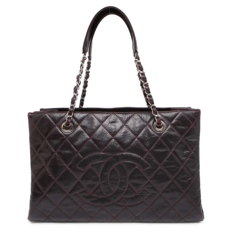 Chanel Trendy IT Bag -Chanel Chain Tote Bag GST Matelasse Coco Mark Patent CHANEL