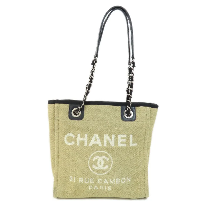 Chanel Exclusive Limited Edition Bag -Chanel Deauville Tote Bag Canvas Women's