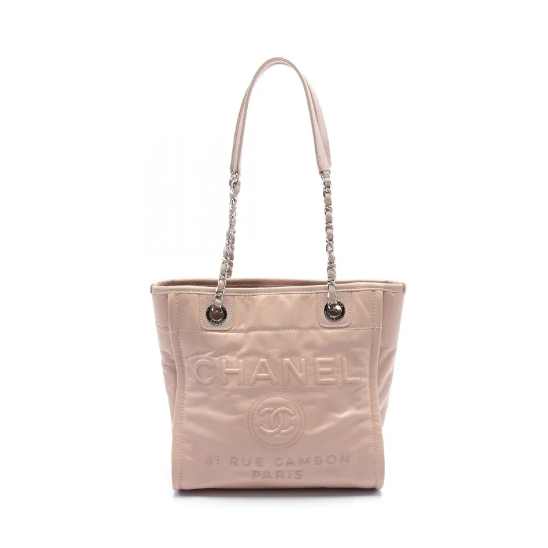 Chanel Rare Vintage Find -CHANEL Deauville Tote Bag Leather Women's Pink