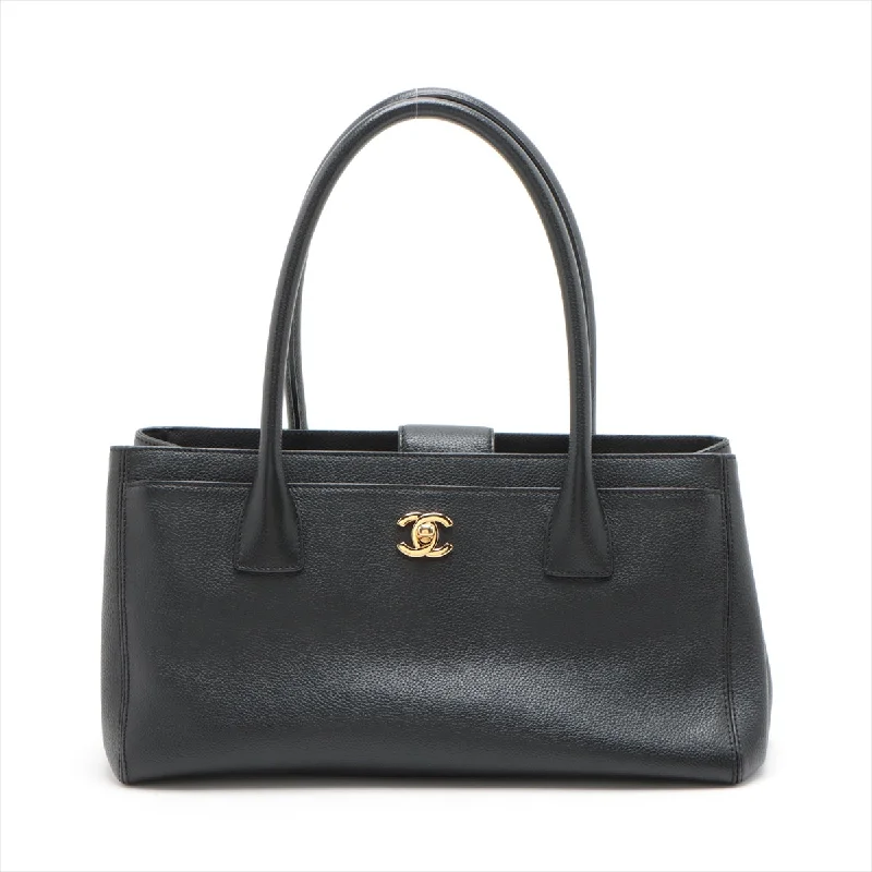 Chanel Must-Have Wardrobe Staple -Chanel Executive Leather Tote Bag Black Gold  17th