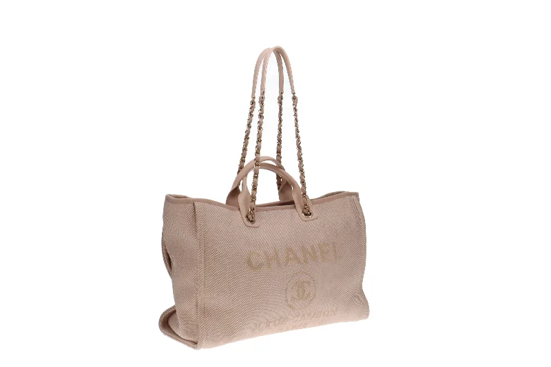 Chanel Special Occasion Bag -Chanel Large Deauville Tote Pale Pink RRP €4900