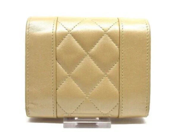 Chanel Everyday Bag -Chanel Mademoiselle Trifold Wallet Gold Hardware