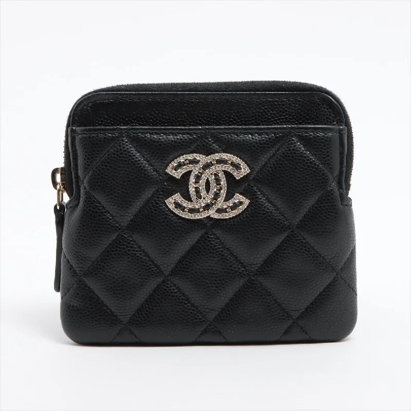 Chanel Valentine’s Day Bag -Chanel Matrasse Caviar S Coin Case Black G  32rd