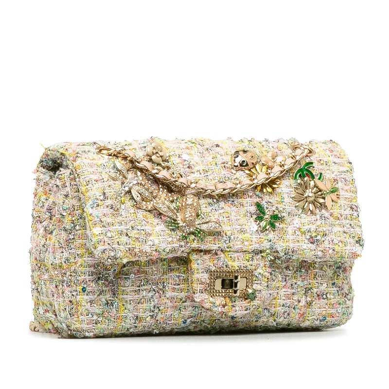 Chanel Anniversary Gift Bag -CHANEL Mini Tweed Garden Party Reissue 2.55 Single Flap Bag