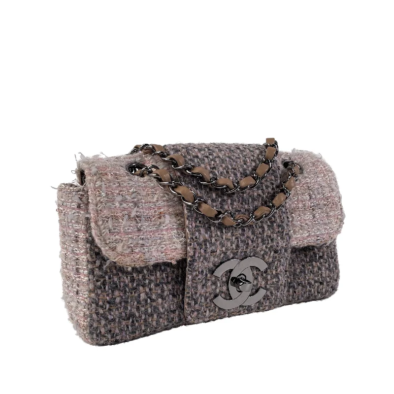 Chanel Must-Have Wardrobe Staple -CHANEL Small Fantasy Tweed Flap Bag