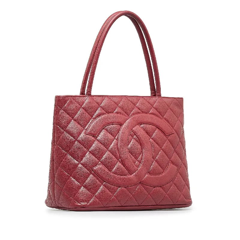 Chanel Influencer Favorite Bag -Red Chanel Caviar Medallion Tote