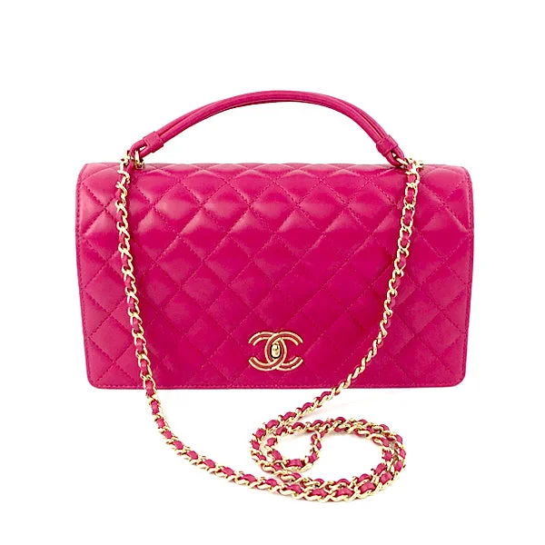 Chanel Resort Collection Bag -Tie Handle Flap bag in Dark Pink