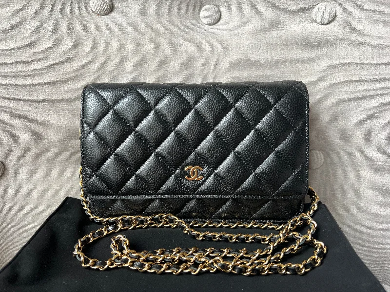 Chanel Trendy IT Bag -Chanel Black Caviar Wallet on Chain