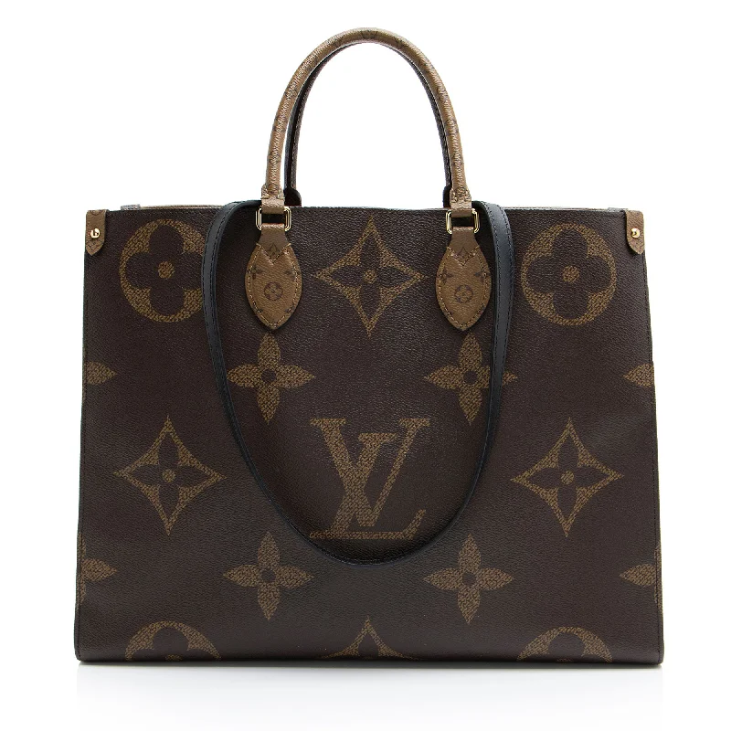 LV Black Bag -Louis Vuitton Giant Monogram Canvas Onthego GM Tote (SHF-4ApHXW)