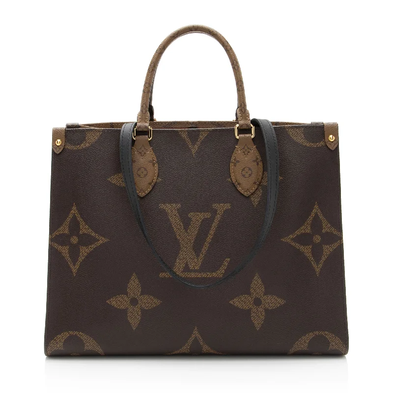 LV Rainbow Bag -Louis Vuitton Giant Monogram Canvas Onthego MM Tote (SHF-fOILTP)