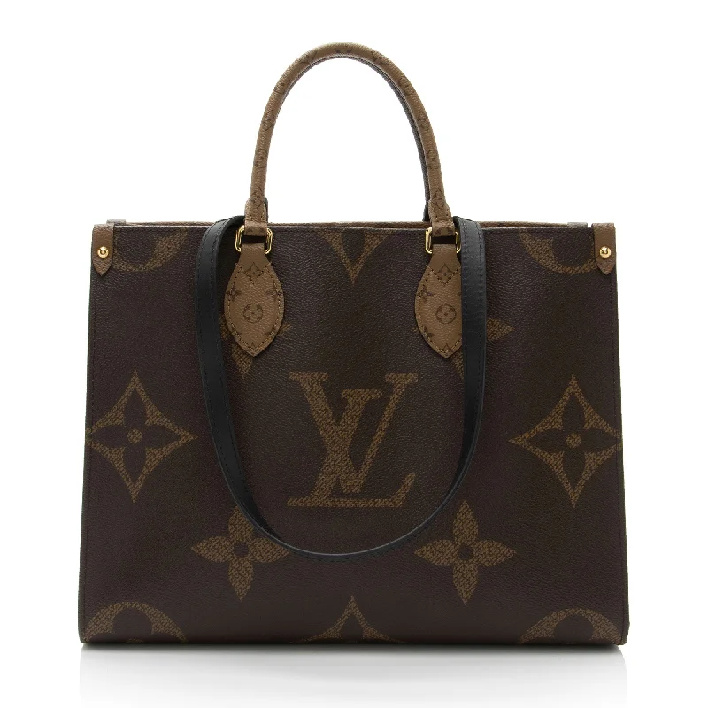 LV Metallic Bag -Louis Vuitton Giant Monogram Canvas Onthego MM Tote (SHF-tL87g4)