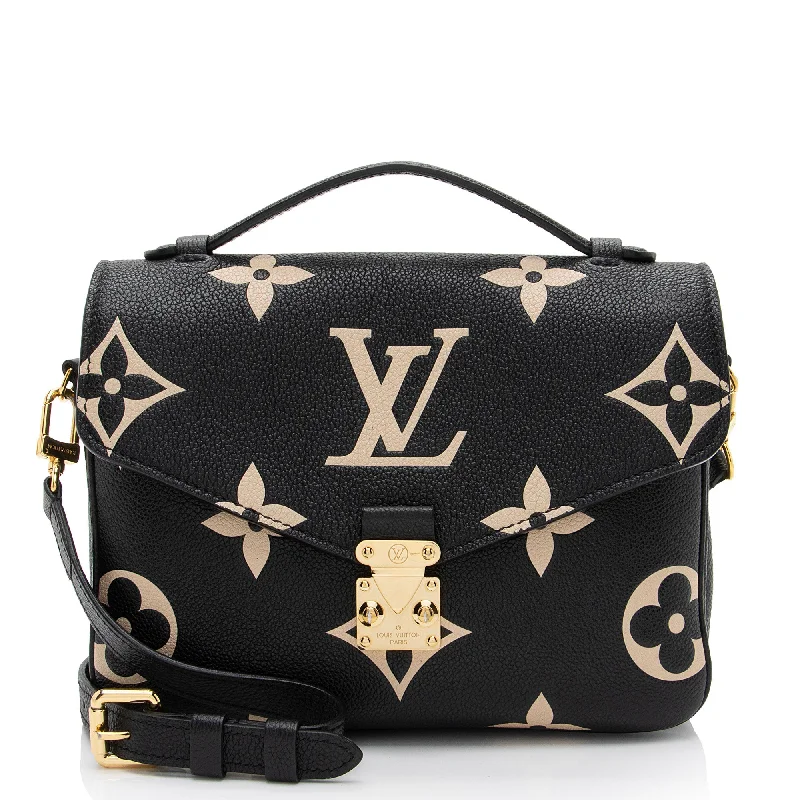 LV Zip-Around Bag -Louis Vuitton Giant Monogram Empreinte Pochette Metis Shoulder Bag (SHF-bJZgFZ)