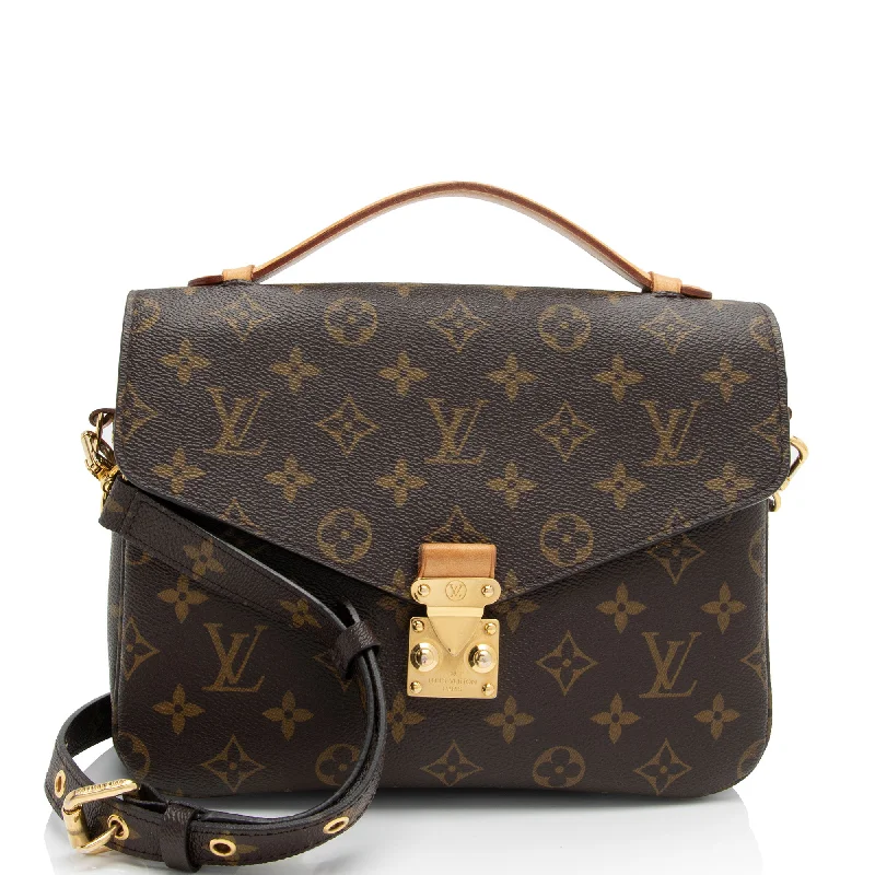 LV Push Lock Bag -Louis Vuitton Monogram Canvas Pochette Metis Shoulder Bag (SHF-gGqxLi)