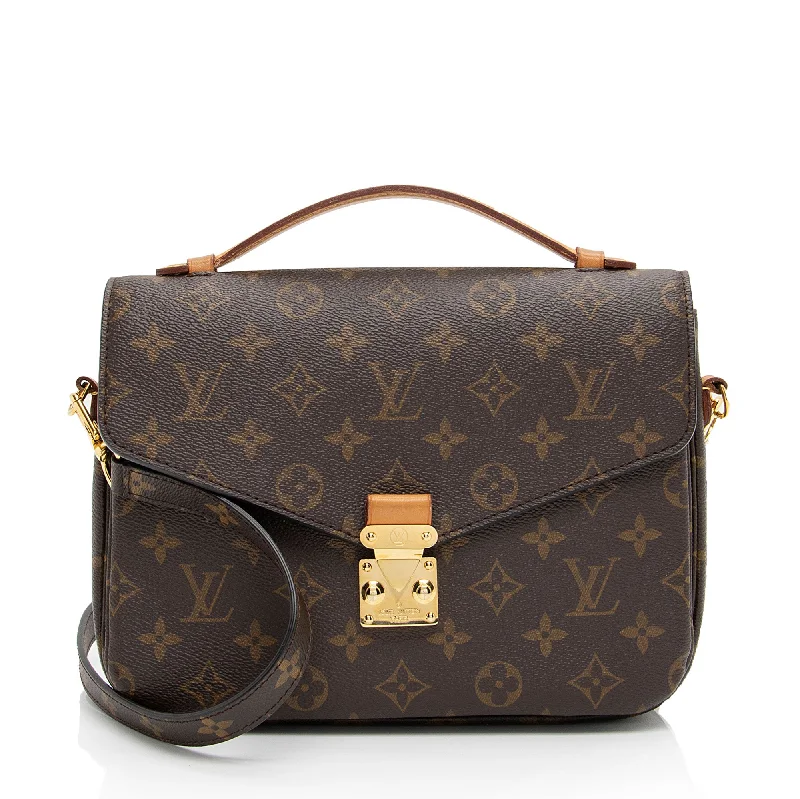 LV Woven Leather Bag -Louis Vuitton Monogram Canvas Pochette Metis Shoulder Bag (SHF-qI76Nd)