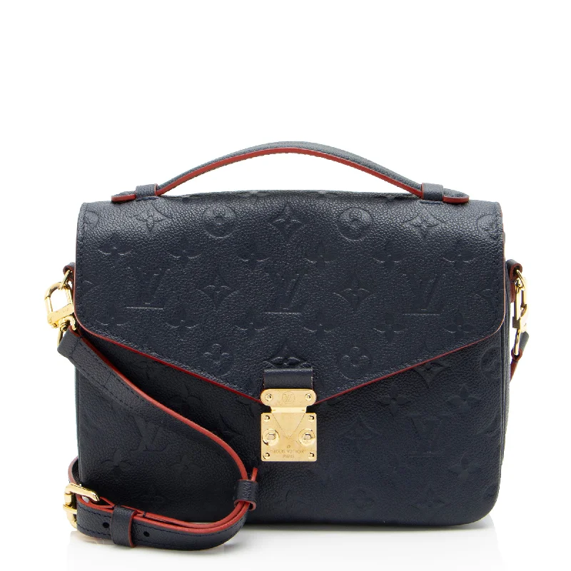 LV Single Flap Bag -Louis Vuitton Monogram Empreinte Pochette Metis Shoulder Bag (SHF-Bt2hD1)