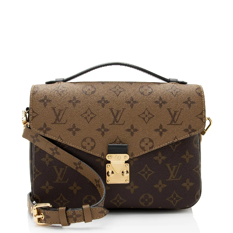 LV Buckle Bag -Louis Vuitton Reverse Monogram Pochette Metis Shoulder Bag (SHF-A1HMov)