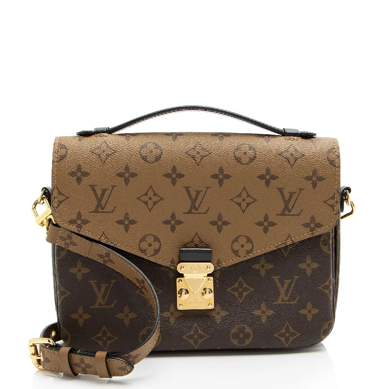 LV Interwoven Chain Bag -Louis Vuitton Reverse Monogram Pochette Metis Shoulder Bag (SHF-e1WwRE)