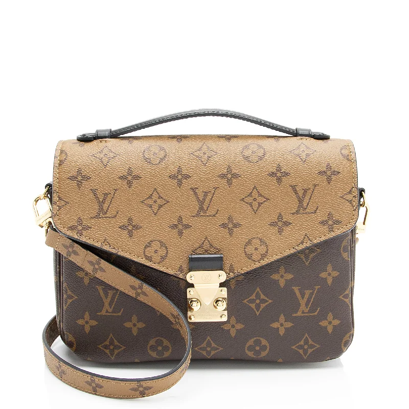 LV Fold-Over Clutch -Louis Vuitton Reverse Monogram Pochette Metis Shoulder Bag (SHF-TeLbmc)