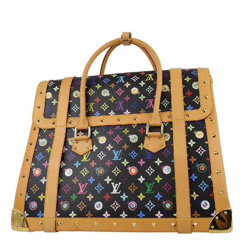 LV Zip-Around Bag -Louis Vuitton * 2003 Eye Love Monogram Multicolor Sac Gigantic M92056