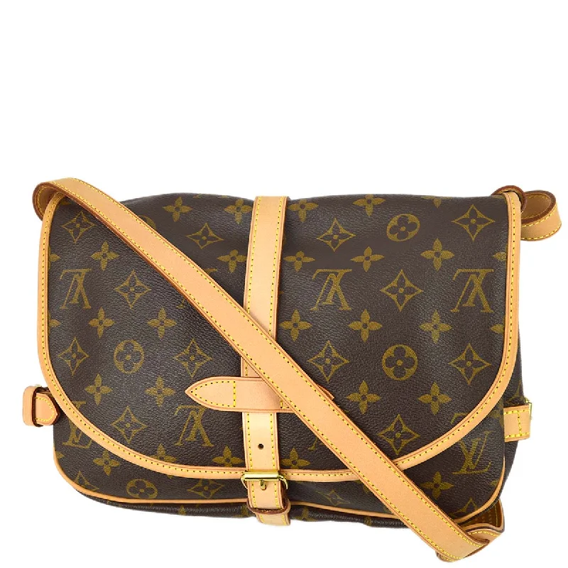 LV Designer Shoulder Bag -Louis Vuitton 2007 Monogram Saumur 30 M42256