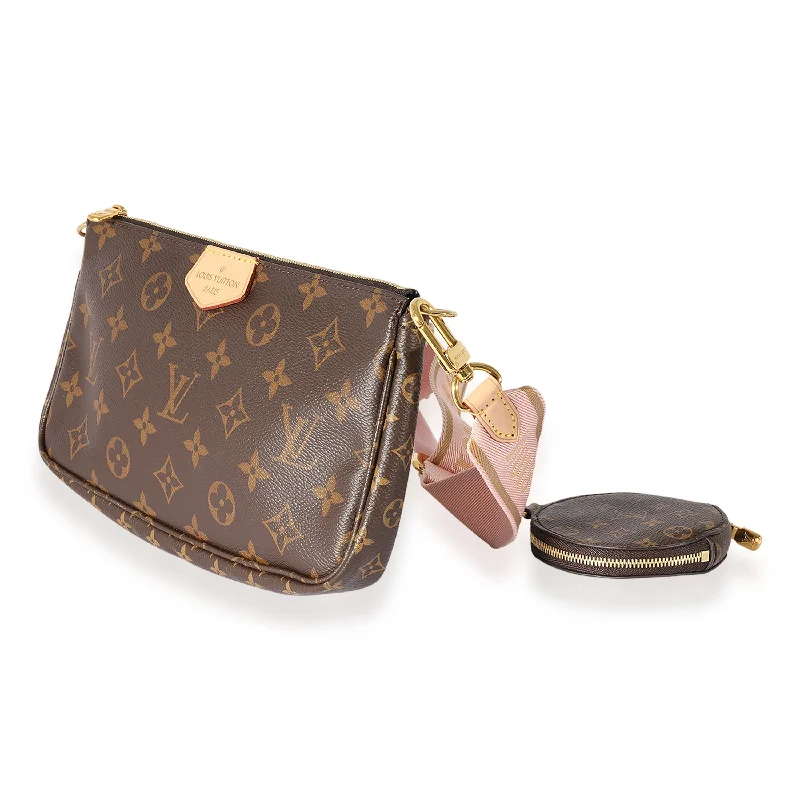 LV Buckle Bag -Louis Vuitton Monogram Canvas & Rose Clair Multi-Pochette Accessoires