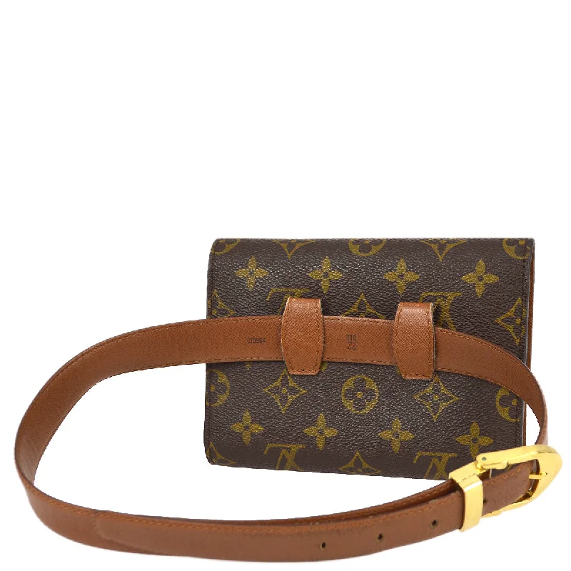 LV Grey Bag -Louis Vuitton 1995 Monogram Arche Belt Bum Bag M51975