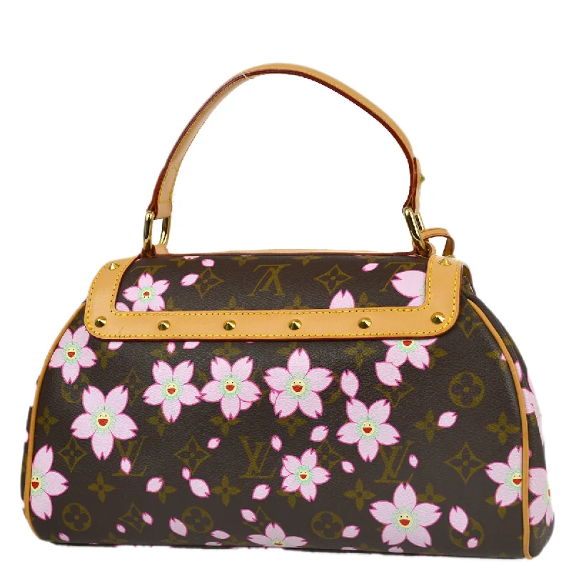 LV Structured Bag -Louis Vuitton 2003 Monogram Cherry Blossom Sac Retro PM M92012