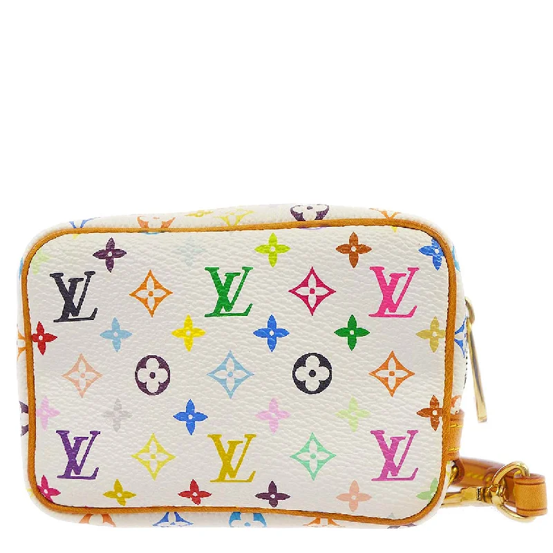 LV Two-Tone Bag -Louis Vuitton 2005 Monogram Multicolor Trousse Wapity Pouch Bag M58033