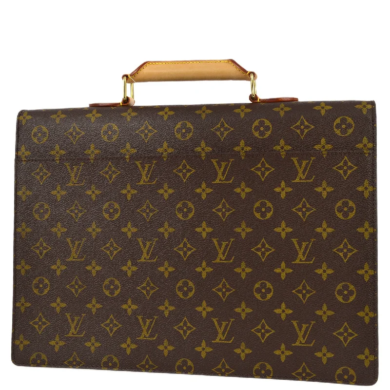 LV Elegant & Stylish Bag -Louis Vuitton 2001 Monogram Serviette Conseiller Briefcase M53331