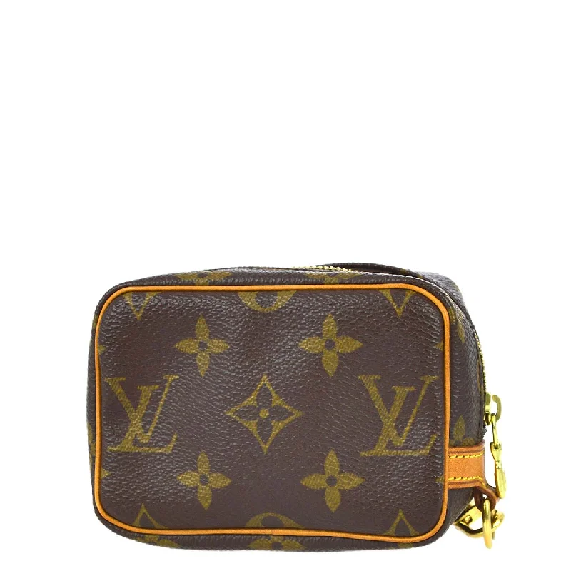 LV Red and Gold Bag -Louis Vuitton 2005 Monogram Trousse Wapity Pouch M58030