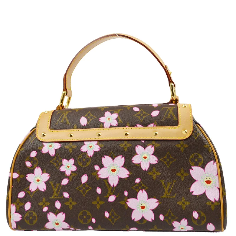 LV Magnetic Closure Bag -Louis Vuitton * 2003 Monogram Cherry Blossom Sac Retro PM M92012