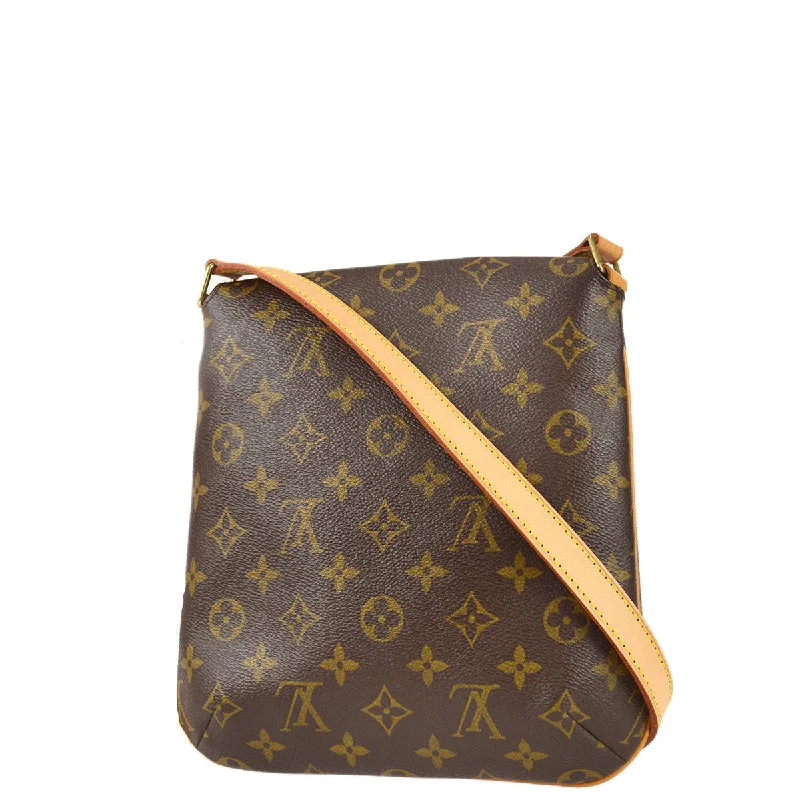 LV Red Bag -Louis Vuitton 2004 Musette Salsa Long Monogram M51387