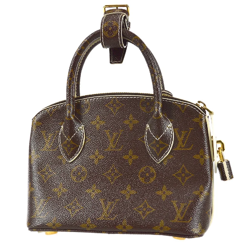 LV Structured Bag -Louis Vuitton * 2011 Monogram Shiny Lockit BB M40599