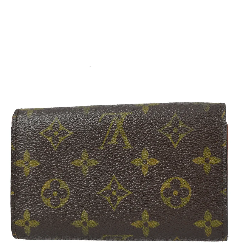 LV Diamond Quilted Bag -Louis Vuitton 2002 Monogram Porte Monnaie Billet Tresor M61730