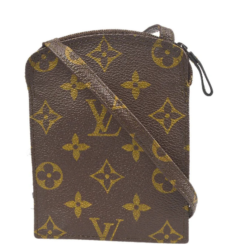 LV Taurillon Leather Bag -Louis Vuitton 1988 Monogram Pochette Secret M45484