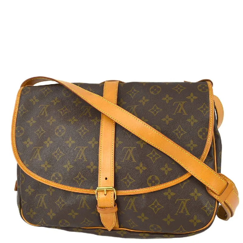 LV Pink Bag -Louis Vuitton 1994 Monogram Saumur 35 M42254