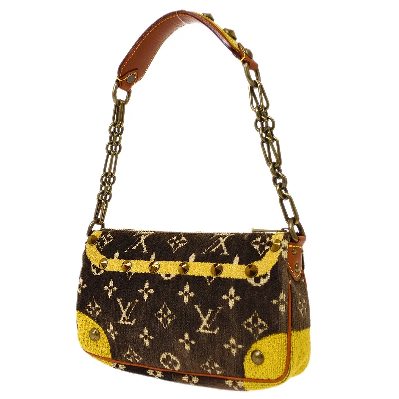 LV Mahina Leather Bag -Louis Vuitton 2004 Monogram Trompe Loeil Pochette Accessoires M92710