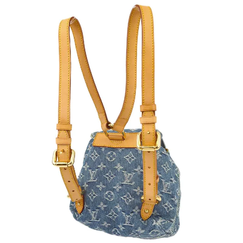 LV Glossy Finish Bag -Louis Vuitton * 2006 Monogram Denim Sac a Dos PM M95057