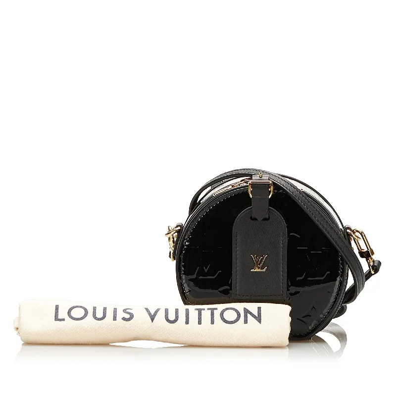 LV Multicolor Bag -Louis Vuitton Boite Chapeau Souple Mini Black Monogram Vernis