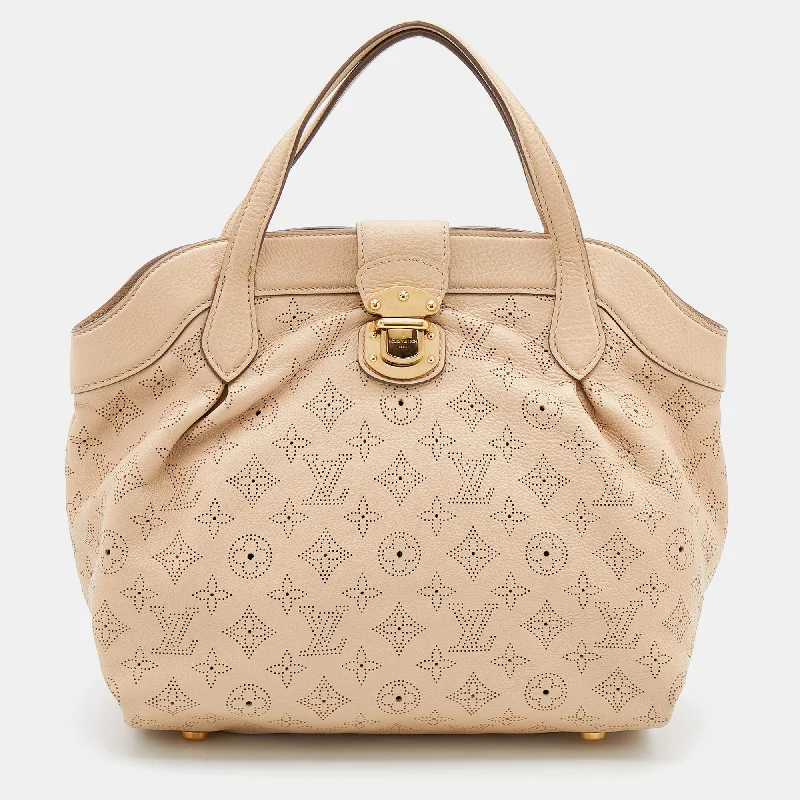 LV Black Bag -Louis Vuitton Coquill Monogram Mahina Leather Cirrus PM Bag